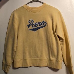 Aeropostale crewneck sweatshirt light yellow